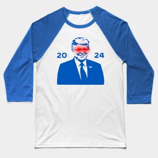 DARK TRUMP 2024 Dark Brandon Remix USA President (Blue) Baseball T-Shirt